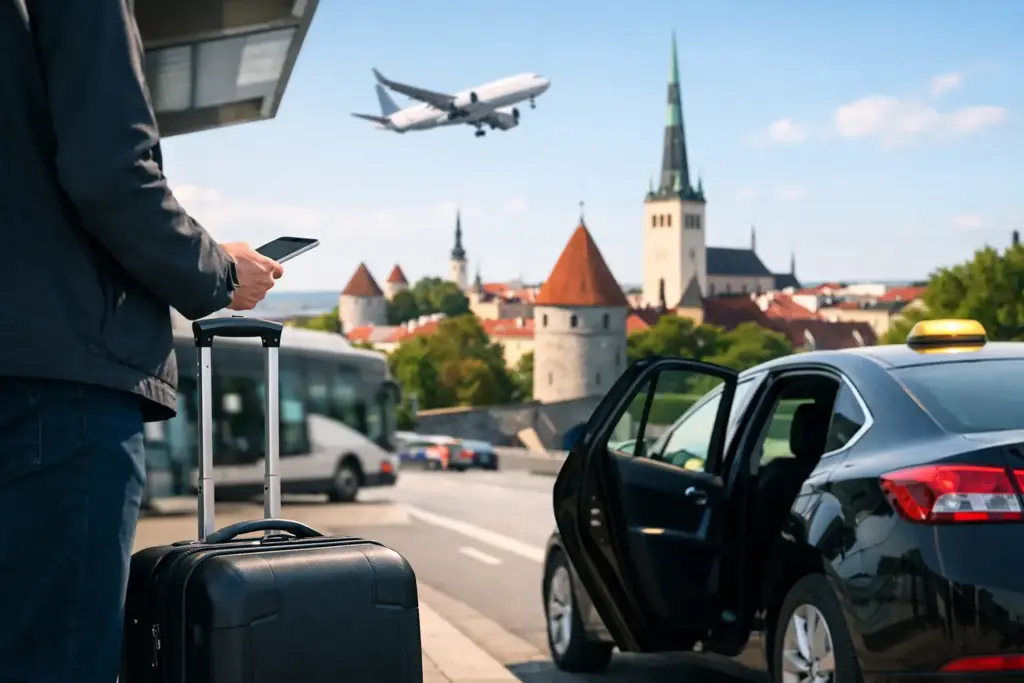 Miten päästä Tallinnan lentoasemalta keskustaan